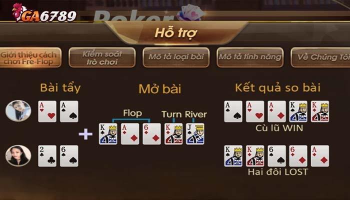 Quy trình chơi một ván Poker Online tại GA6789